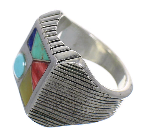 Multicolor Sterling Silver Southwestern Ring Size 5 YX75820